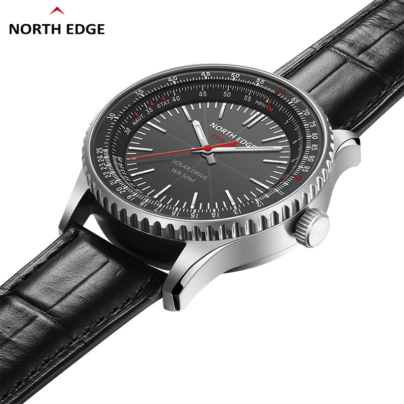 North Edge Chronograph watch classic aviation pilot watch EVOQUE 3