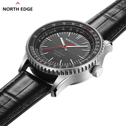 North Edge Chronograph watch classic aviation pilot watch EVOQUE 3