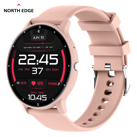 North Edge Black Mens Bluetooth smartwatch NL02C PRO