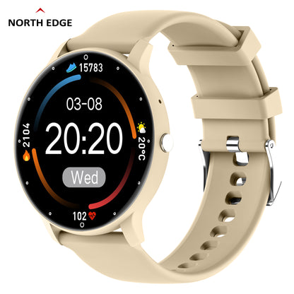 North Edge Black Mens Bluetooth smartwatch NL02C PRO