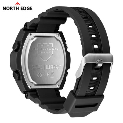 Dual-Display Analog Digital Stopwatch Countdown Luminous FORTRESS