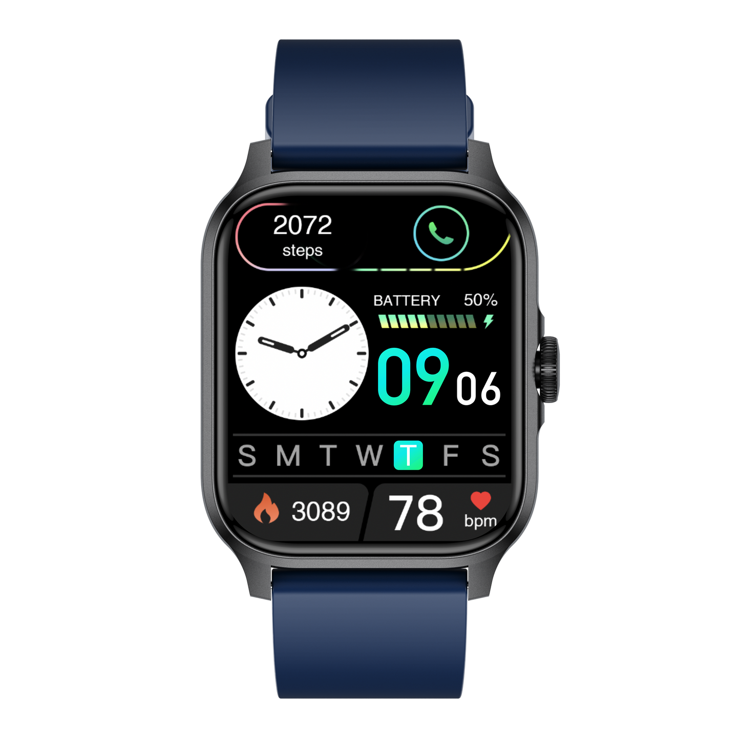 North Edge 1.85 inch HD TFT display 240*284 pixels 100+Sports Smartwatch for Modern Living QX15