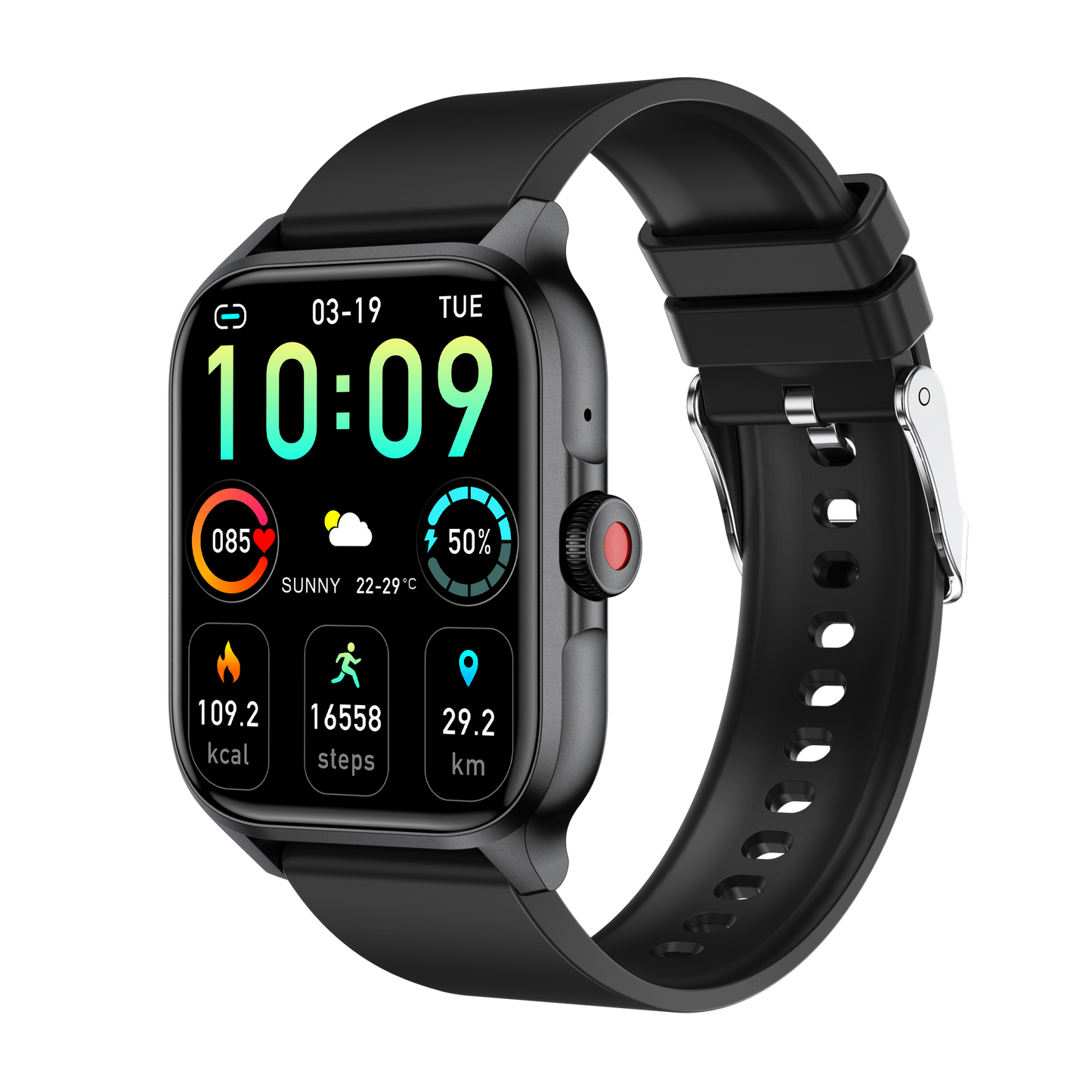 North Edge 1.85 inch HD TFT display 240*284 pixels 100+Sports Smartwatch for Modern Living QX15