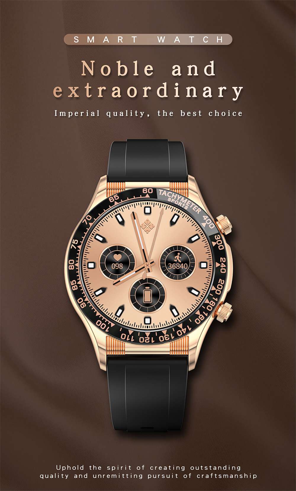 Wireless Magnetic Charging Smartwatch