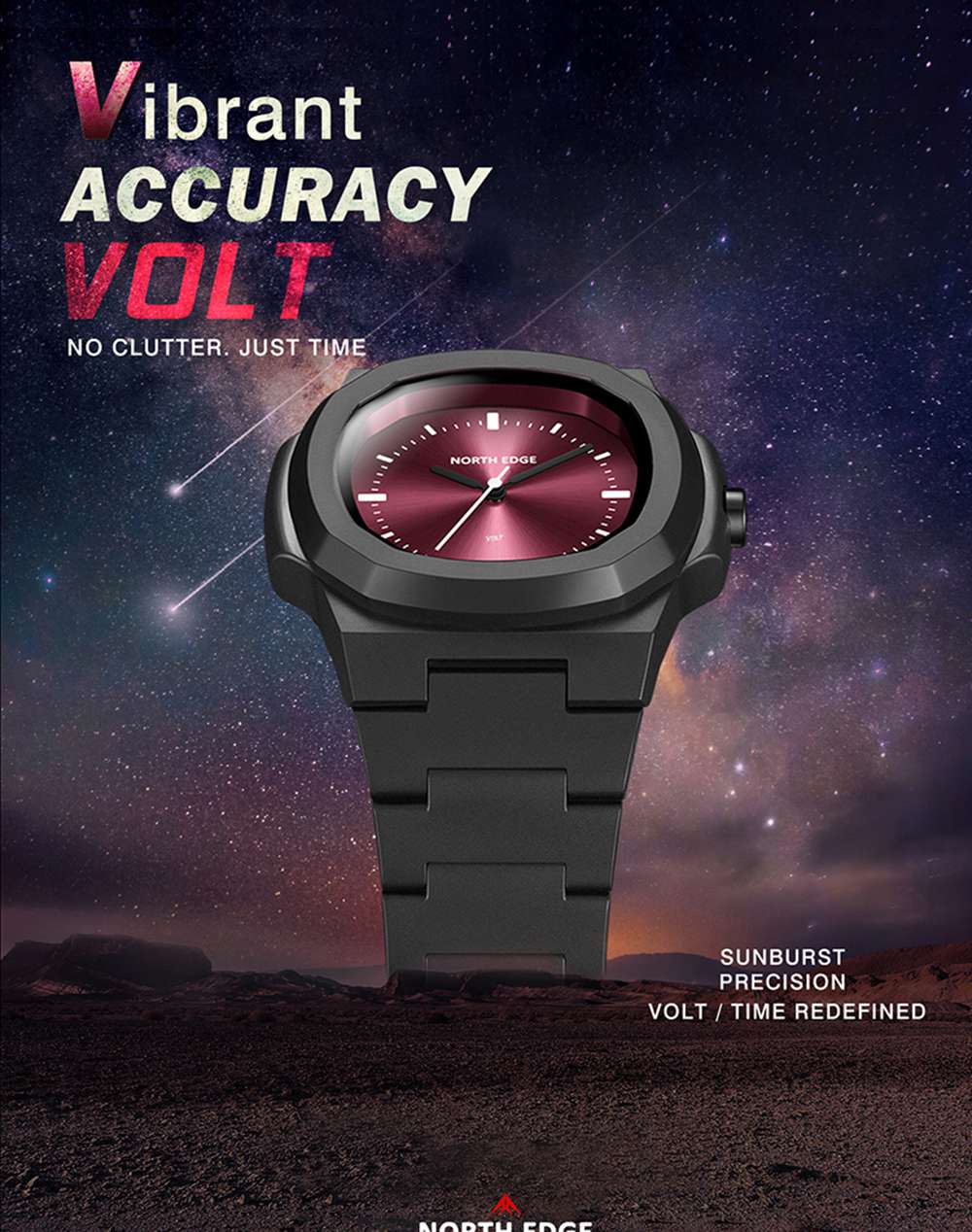 5ATM waterproof adventure timepiece