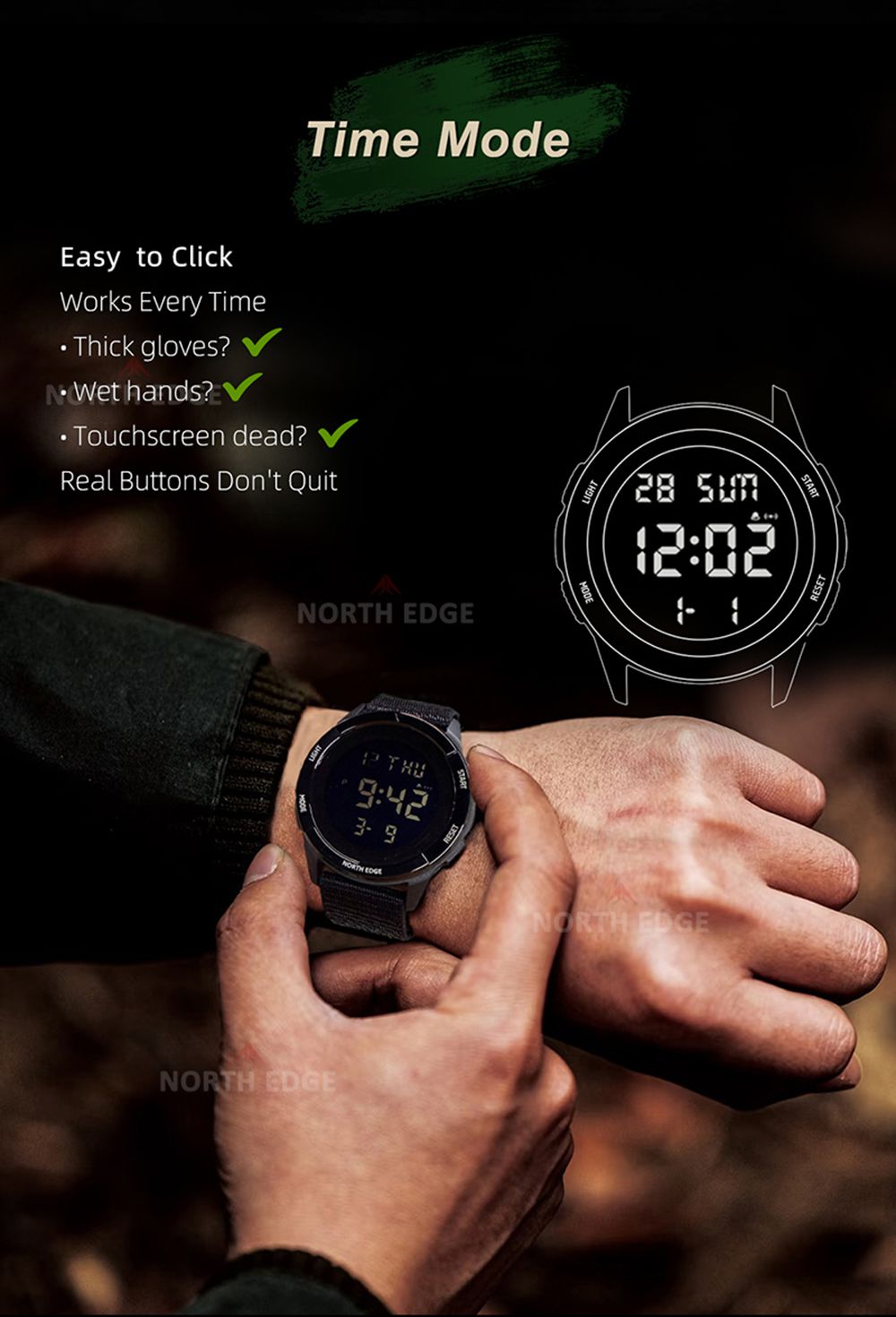 Custom logo outdoor watch supplier