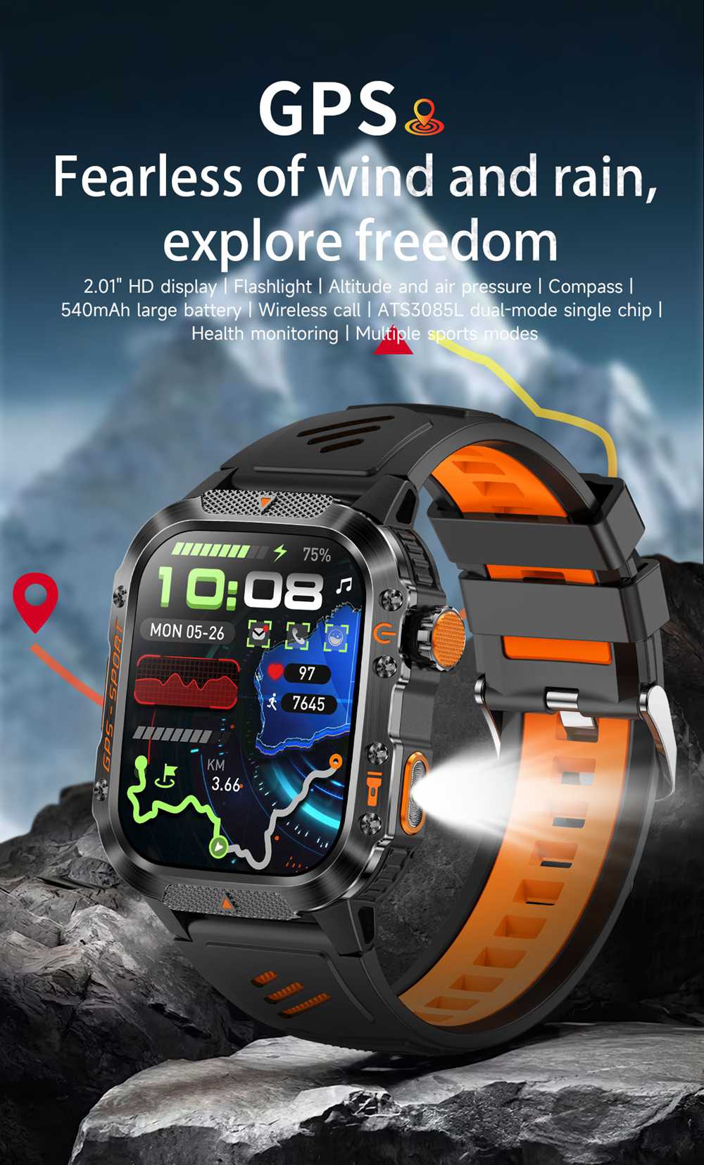 GPS multi-sport outdoor watch GPS multi-sport outdoor watch