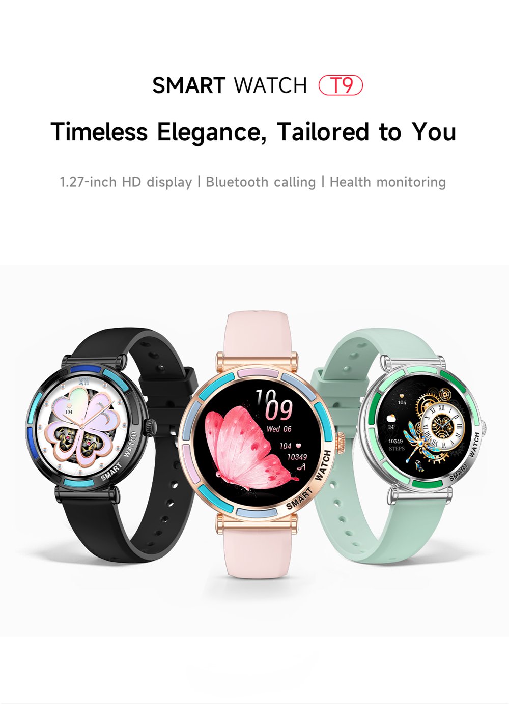 Lightweight fitness tracking watch T9 Lightweight fitness tracking watch T9