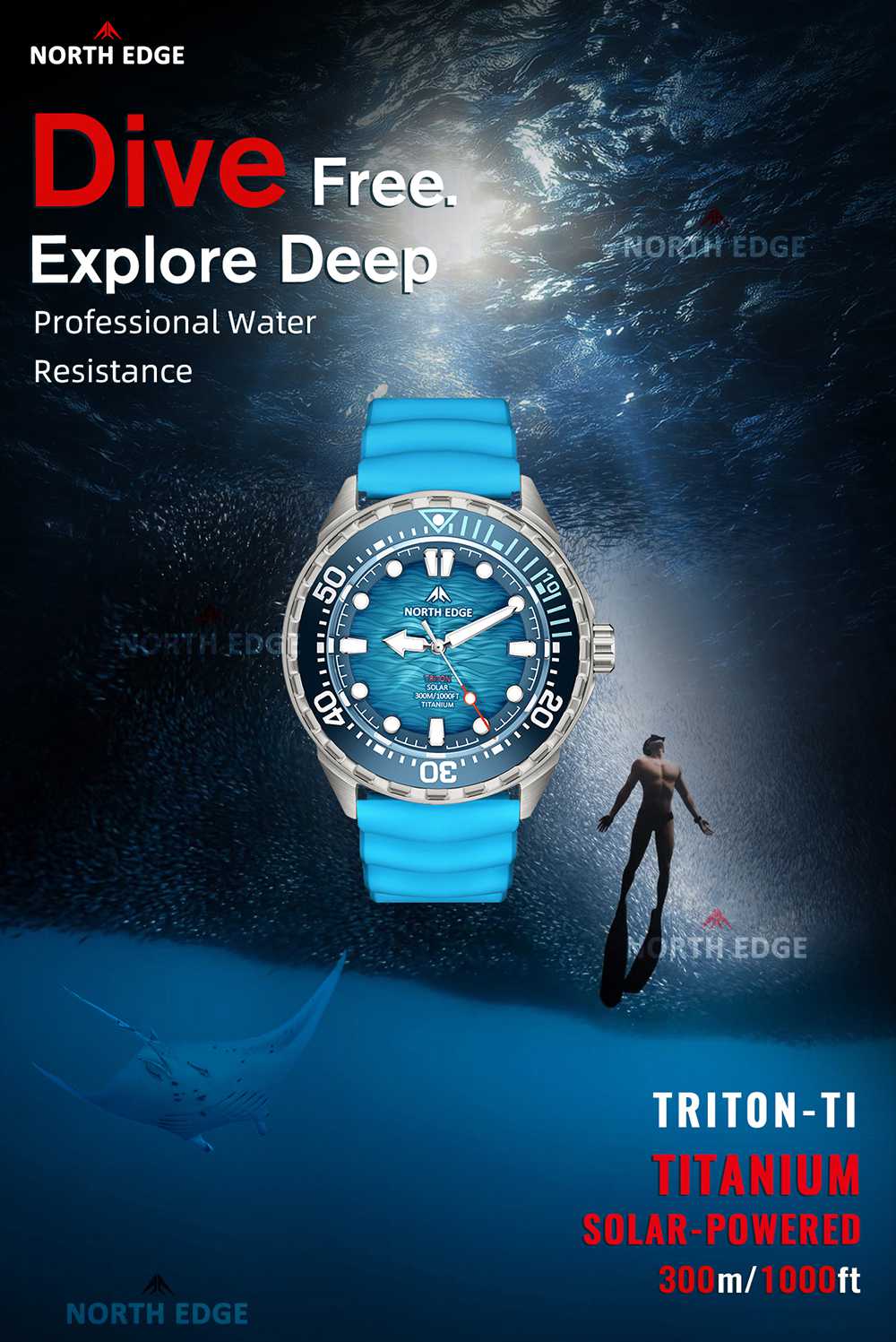 Titanium solar powered dive watch Titanium solar powered dive watch