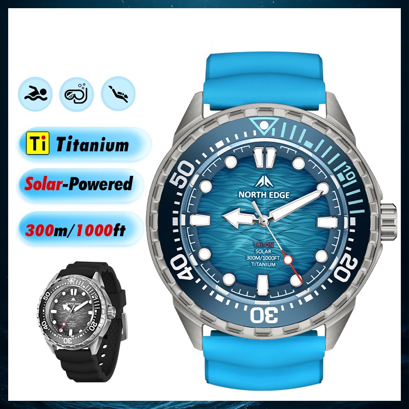 Introducing the TRITON-TI Solar Dive Watch with Titanium Construction