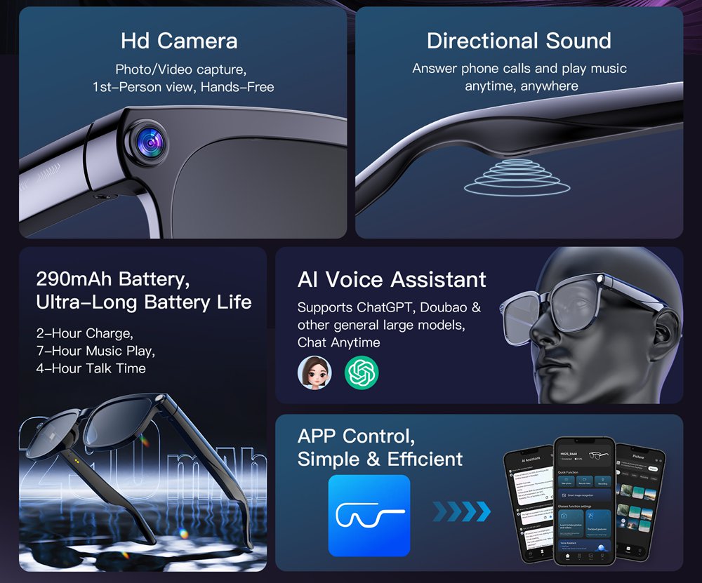 AI voice assistant smart glasses AI voice assistant smart glasses